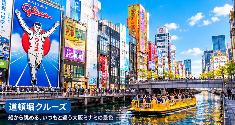 とんぼりリバークルーズで道頓堀を船から楽しむ