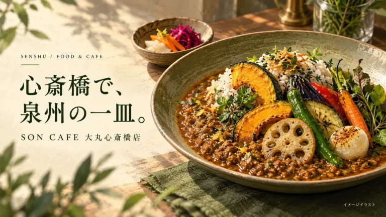 心斎橋で泉州野菜のカレーを。SON CAFE 大丸心斎橋店のメニュー・予算・楽しみ方 — 記事のサムネイル