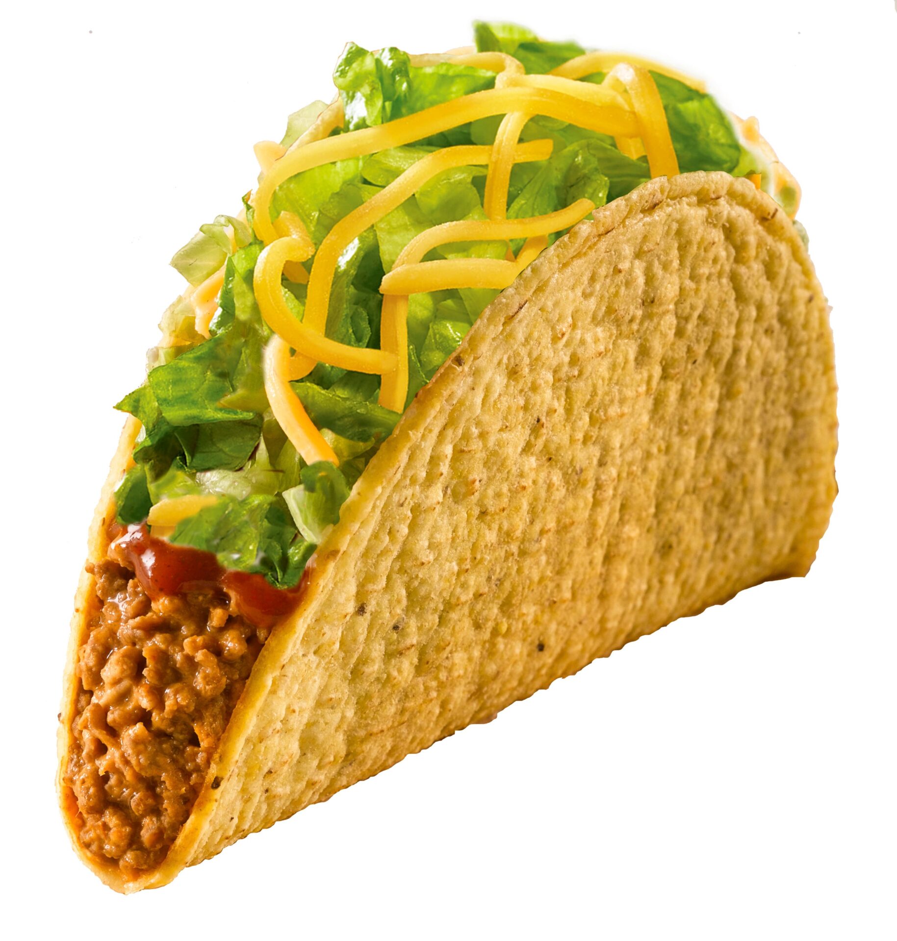 Taco Bellのタコスの公式商品イメージ