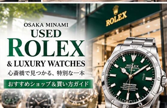 心斎橋で中古Rolexと高級時計を探すためのショッピングガイド